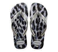 Havaianas - Top Animals, Infradito, Donna Comode, Leggere E Resistenti, Suola Con Stampa Animale, Cinghie Larghe, Suola Flessibile, Grigio Argento Ghiaccio Grigio, 36.5/37.5 EU