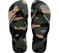 Havaianas Top Camu, Infradito Uomo, Green Olive Black, 35/36 EU