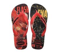 Havaianas - Top Heróis DC, Infradito Comode, Resistenti e Leggere con Suola dei Supereroi e dei Cattivi, Unisex Adulti, White Red Chinese Black, 39/40 EU