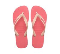 Havaianas - Top Logo Pop Up, Infradito Comode, Eleganti E Versatili, Basate Sul Modello Top, Strisce Con Logo Appariscente, Suola Antiscivolo, Unisex Adulti, Pink Porcelain, 33/34 EU