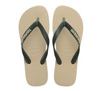 Havaianas - Top Logo Pop Up, Infradito Comode, Eleganti E Versatili, Basate Sul Modello Top, Strisce Con Logo Appariscente, Suola Antiscivolo, Unisex Adulti, Sand Grey, 45/46 EU