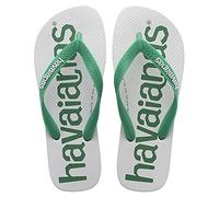 Havaianas Top Logomania 2, Infradito, Unisex - Adulto, Verde Verde Tropicale, 39/40 EU