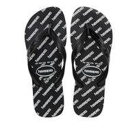 Havaianas - Top Logomania Essentials, Infradito Comode, Resistenti E Leggere Con Dettagli Della Suola Con Logo, Unisex Adulti, Nero, 43/44 EU