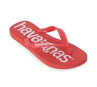 Havaianas Top Logomania, Infradito Unisex - Bambini e ragazzi, Ruby Red 2090, 33/34 EU