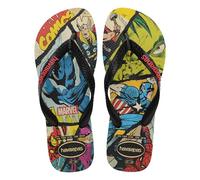 Havaianas Top Marvel Classics Uomo FlipFlop Black/Black/Red 39 EU