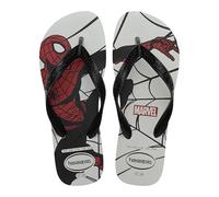 Havaianas Top Marvel Logomania, Bianco-Nero, 8.5-9