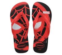 Havaianas Top Marvel Logomania Uomo FlipFlop Black/Red Ruby 39 EU