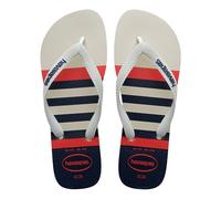Havaianas Top Nautical, Infradito Uomini, White/White/Navy Blue, 37/38