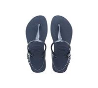 Havaianas - Twist, Sandali Comodi, Eleganti E Versatili, Fibbia Regolabile Sui Lati, Cinturini A T Con Finitura Metallica, Suola Antiscivolo, Donna