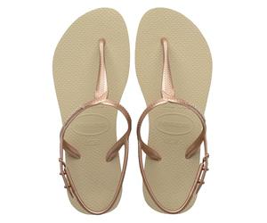 Havaianas - Twist, Sandali Comodi, Eleganti E Versatili, Fibbia Regolabile Sui Lati, Cinturini A T Con Finitura Metallica, Suola Antiscivolo, Donna