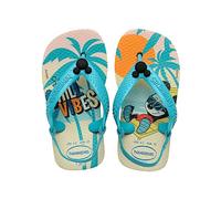 Havaianas Unisex Bambini e ragazzi Baby Disney Classics II FlipFlops Beige Straw/Blue 23 EU