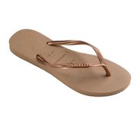 Havaianas - Women's Slim Logo Metallic - Sandali Brazil 35/36 | EU 37|38 beige/marrone