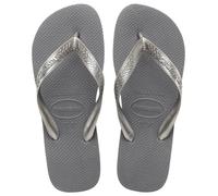 Havaianas Women's Top Tiras Flip Flop Sandal, Steel Grey, 11-12 M US