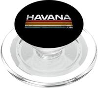 Havana Cuba Cuba, design retrò a strisce, Cuba Travel PopSockets PopGrip per MagSafe