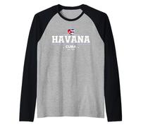 Havana Cuba Maglia con Maniche Raglan