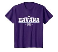 Havana Cuba Maglietta, Bambini, Viola, 6 Anni