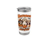Havanese perché le persone sono inquietanti cane di Halloween Bicchiere termico in acciaio inox doppia parete