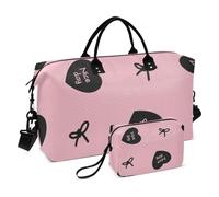 Have A Nice Day - Borsa da viaggio per weekend/notte con borsa da toilette per sport pieghevole