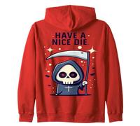 Have a Nice Die Chibi The Grim Reaper Cute Angel of Death Felpa con Cappuccio