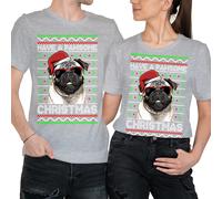 Have a PAWsome Christmas Pug T-shirt - Unisex Funny Graphic Tee - Holiday #MC