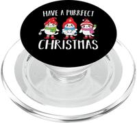 Have A Purrfect Christmas Cat Divertenti gatti natalizi PopSockets PopGrip per MagSafe