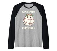 Have A Spooky Christmas! Costume da Fantasma Carino Maglia con Maniche Raglan