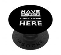 Have No Fear Content Creator è qui Divertente Influencer di regali PopSockets PopGrip Adesivo