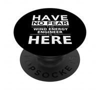 Have No Fear L'ingegnere dell'energia eolica è qui, divertente idea regalo PopSockets PopGrip Adesivo