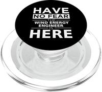 Have No Fear L'ingegnere dell'energia eolica è qui, divertente idea regalo PopSockets PopGrip per MagSafe