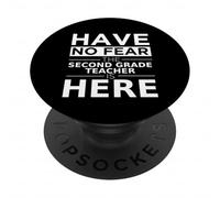 Have No Fear L'insegnante di seconda elementare è qui, divertente idea regalo PopSockets PopGrip Adesivo