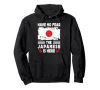 Have No Fear The Japanese is Here Japan Flag Felpa con Cappuccio