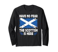 Have No Fear The Scottish is Here Scotland Flag Maglia a Manica