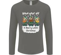 Have Tuo Elfo Un Merry Piccolo Natale Uomo Maniche