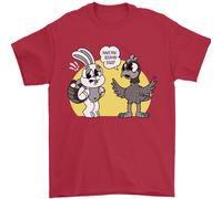 Have Voi Visto il Mio Uova Divertente Easter Bunny Uomo T-Shirt 100% Cotone