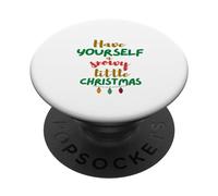 Have Yourself A Snowy Little Christmas Day Fun PopSockets PopGrip Adesivo