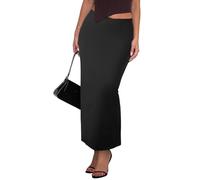 Havejoy Gonne Elasticizzate Donna a Tubino Vita Alta Vintage Gonna Aderente Lunga con Spacco Dietro Stampa Floreale/Leopardo/Tinta Unita Casual Moda Streetwear Maxi Pencil Skirt