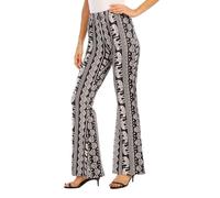Havejoy Pantaloni Donna Zampa di Elefante Anni 70 Elasticizzato Vita Alta Hippie Chic Leggings a Campana Push Up Pantalone Largo Estivo a Fantasia Pantacollant Danza Disco Moda Streetwear Flared Pants
