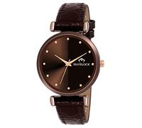 HAVELOCK Orologio analogico da donna e ragazza con quadrante marrone (cinturino in pelle marrone)