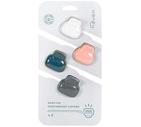 Haven - Set di 4 protezioni per spazzolino da denti elettronici e manuali, per viaggi, colore: bianco, corallo, verde acqua, antracite