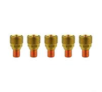 HavenDomicile 5Pcs TIG Torch Collet Body Copper Gas Lens Assembly Per WP-9/20/25 Series Per Major TIG Saldatura Attrezzature (45V42)