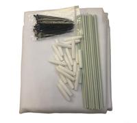 HavenDomicile Copertura in polietilene per serra, tunnel, a prova di insetti, con aste in fibra per proteggere gli orti (bianco, 1000 cm)