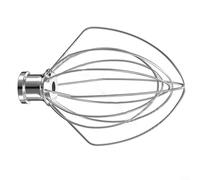 HavenDomicile Frusta in acciaio inox a 6 fili con testa in alluminio, per testa inclinabile media, per mixer KitchenAid KN256