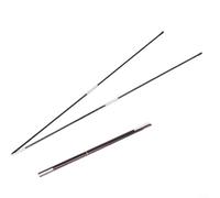 HavenDomicile Kit di aste di supporto per tenda da campeggio, in fibra di vetro, con telaio pieghevole, con corda elastica interna, per riparo esterno, nero, 7 mm, 11 sezioni (1,4 m)