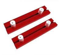 HavenDomicile Kit di morsetti di posizionamento in lega di alluminio per la lavorazione del legno con recinzione scorrevole e banco cani per seghe e banchi da lavoro (19,8 mm)