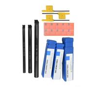 HavenDomicile Kit portautensili per tornio S07K S10K S12M con inserti in carburo CCMT0602 95 gradi mano destra