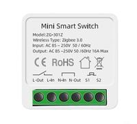 HavenDomicile Mini Interruttore Intelligente 16A Per Zigbee 3.0 Controllo Senza Fili Con Timer Relè Dual Mode Per Tuya Smart Per Alexa Compatibile