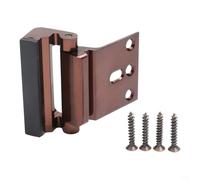 HavenDomicile Serratura di sicurezza per porta, con viti in acciaio inox da 7,6 cm, girevole verso l'interno, a prova di bambino, per la protezione della casa e della camera d'albergo (marrone)