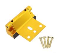 HavenDomicile Serratura di sicurezza per porta, con viti in acciaio inox da 7,6 cm, girevole verso l'interno, serratura di sicurezza a prova di bambino per la protezione della camera d'albergo (oro)