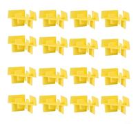 HavenDomicile Set di 16 vassoi portaoggetti in plastica, salvaspazio, per la preparazione degli alimenti, compatibile con essiccatoi e per la preparazione degli alimenti (giallo)