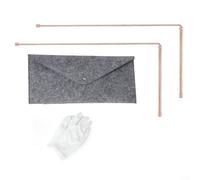 HavenDomicile Set di strumenti per rilevare metalli in puro rame al 99,9%, con pendolo, per trovare acqua, caccia al tesoro, rilevazione di metalli sotterranei (E)